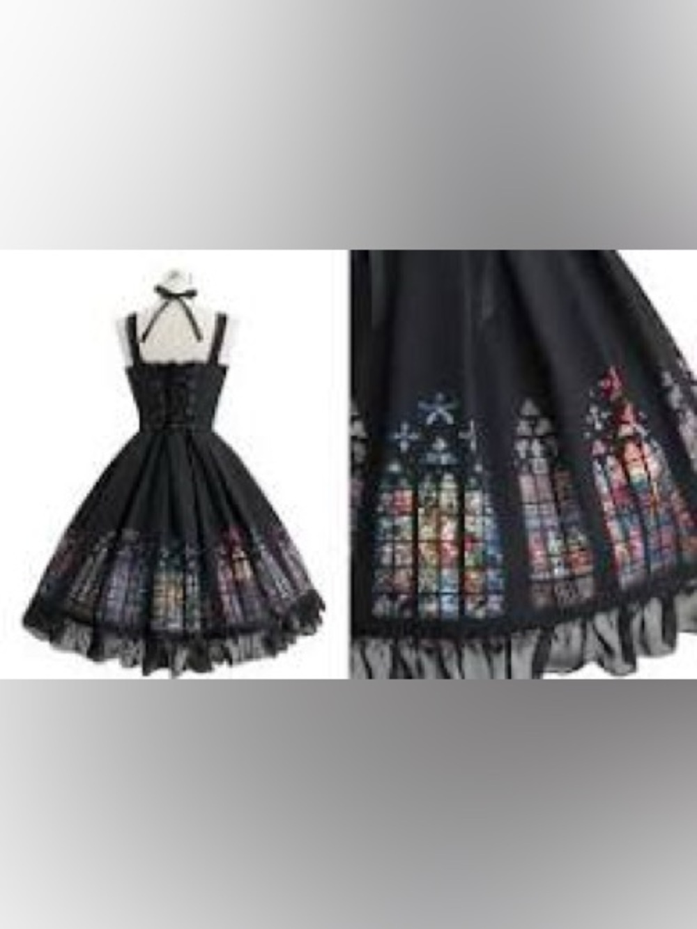 Haenuli Stained Glass Of St. Giles JSK/Jumper Dress Black Size XL